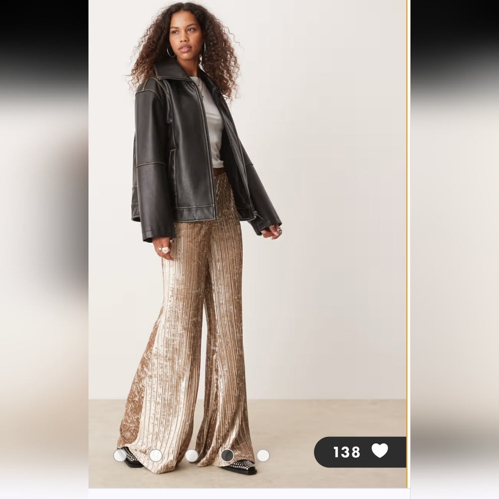 Free People Crinkle velvet Pants